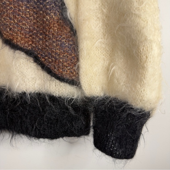 Vintage Casmo Handknitted Scotland Mohair Wool Sweater Size M/L 78% Mohair - Picture 9 of 13